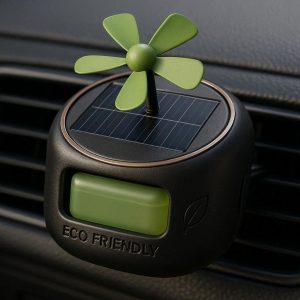 Solar Powered Car Vent Clip with Fragrance Cartridge Eco Friendly