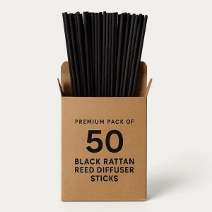 Black Rattan Reed Diffuser Sticks Premium Pack of 50 Replacement